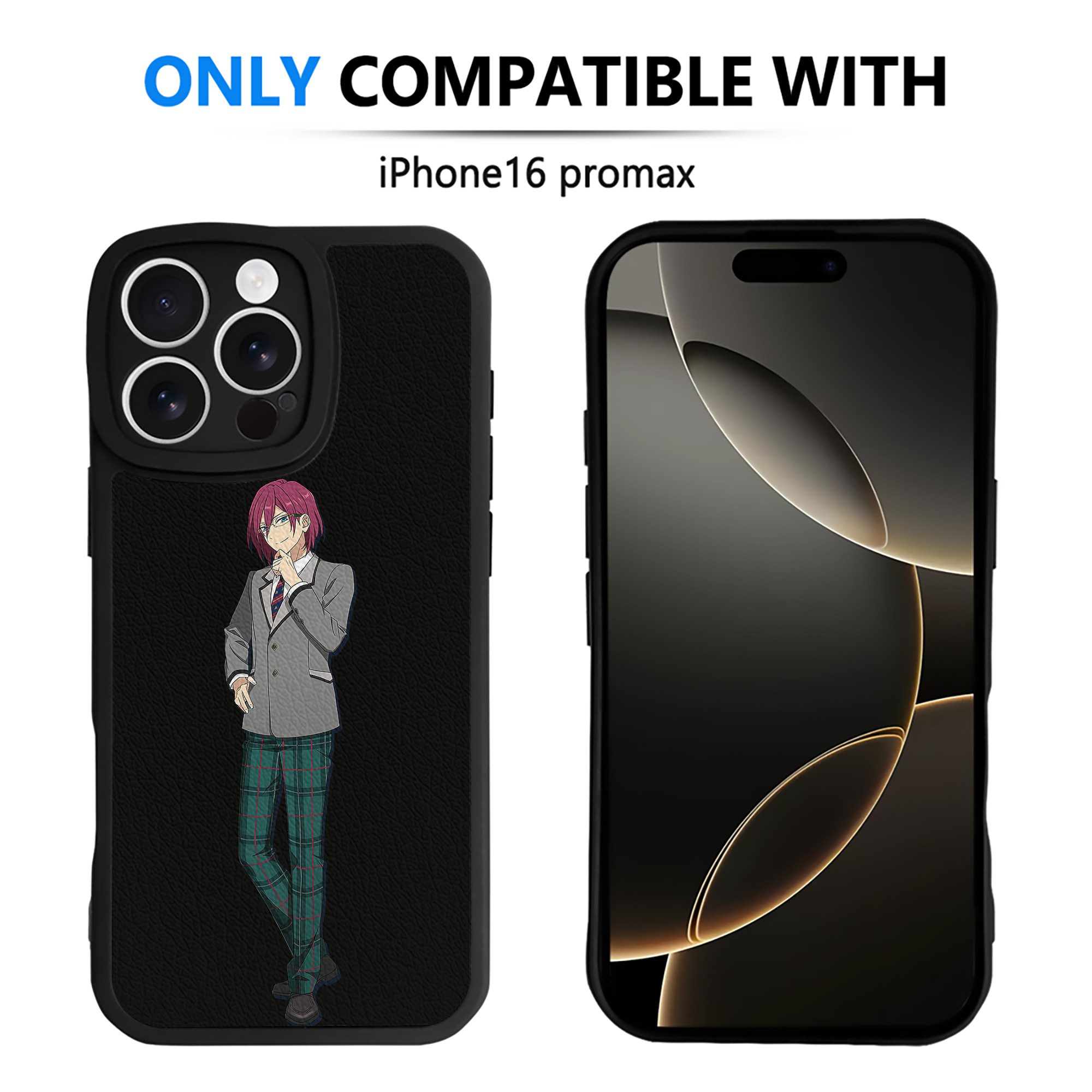 （画像用） あんさんぶるスターズ! Ensemble Stars 【iPhone 16シリーズ対応】シリコンスマホケース（レザー調） 材質：シリコン